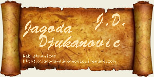 Jagoda Đukanović vizit kartica